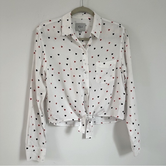 RAILS Val Crush Tie Front Button Down Blouse - Picture 5 of 15